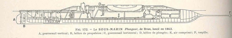 FMIB_37188_Sous-Marin_Plongeur,_de_Brun,_lance_en_1863.jpeg